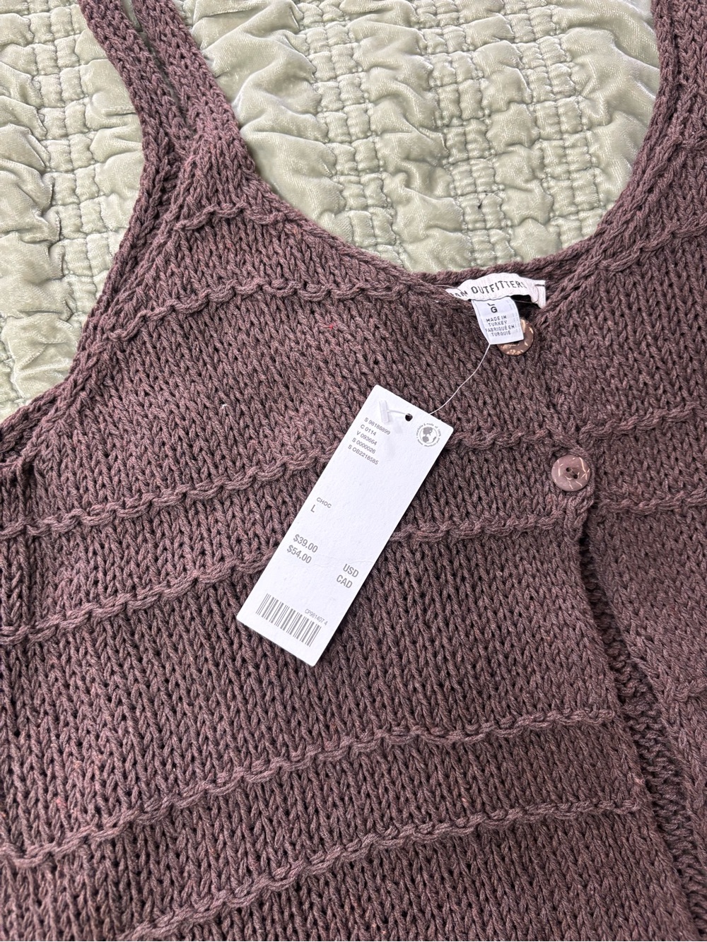 NWT Urban Outfitters boho knit flyaway tank top - Picture 4 of 8